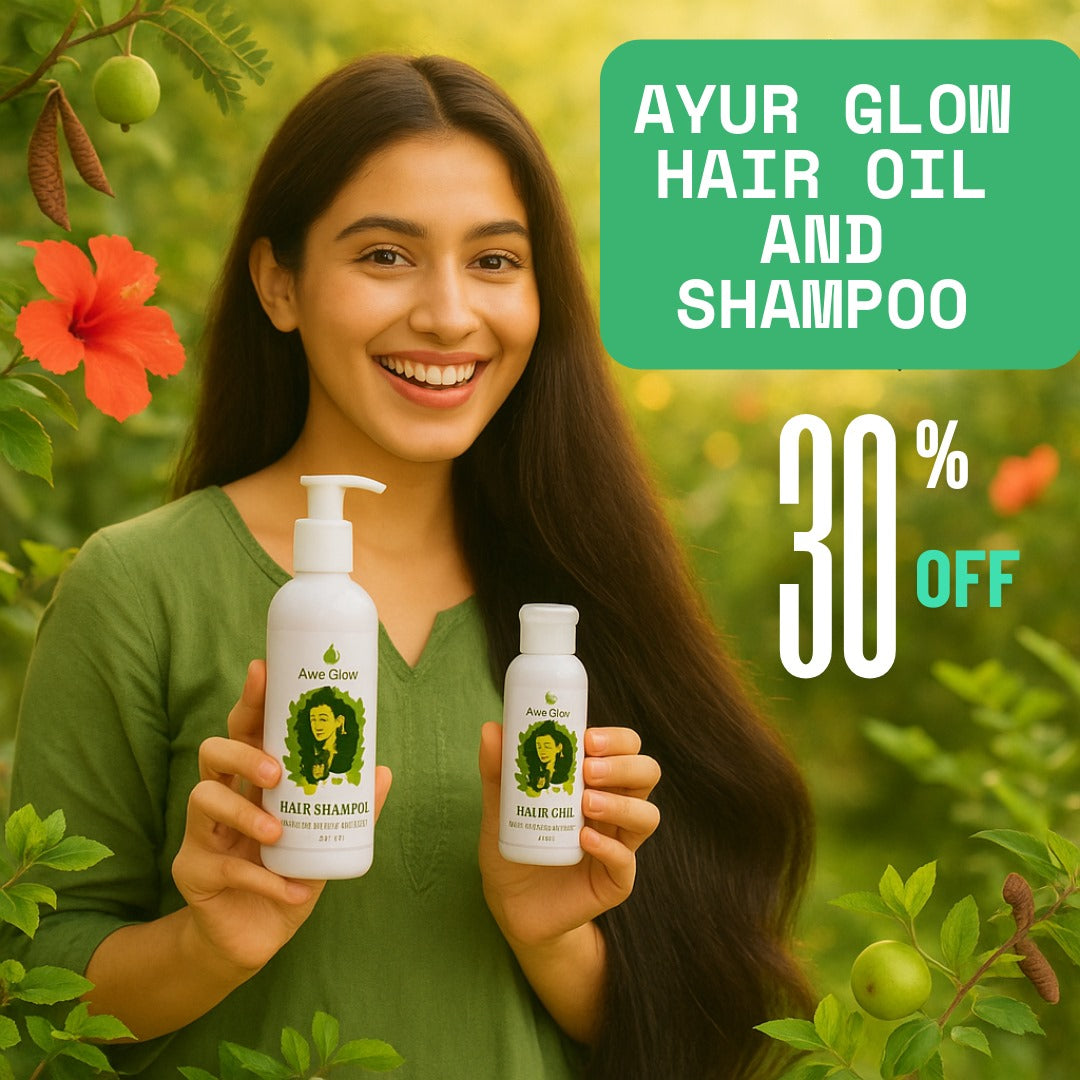 AYUR GLOW Anti Hair Fall OIL & SHAMPO