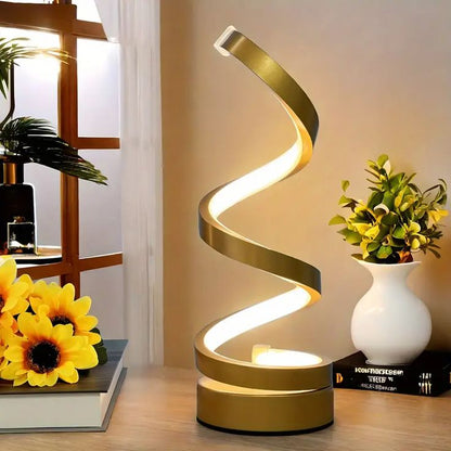 Spiral LED Table Lamp