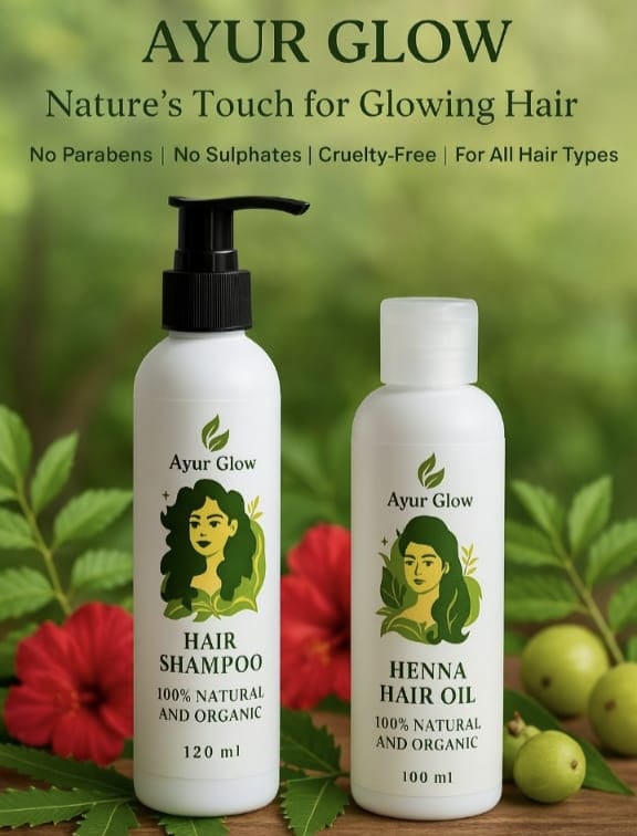 AYUR GLOW Anti Hair Fall OIL & SHAMPO