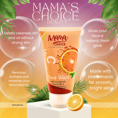 Mama Choice herbal face wash with rice extract