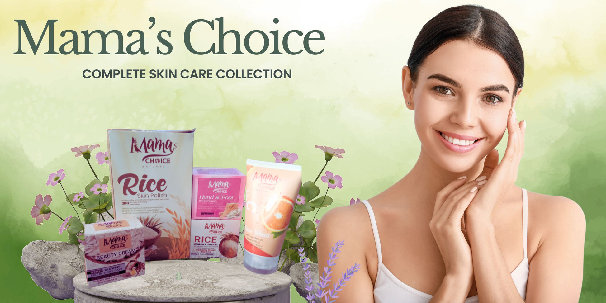 Herbal rice face wash for glowing skin in Pakistan